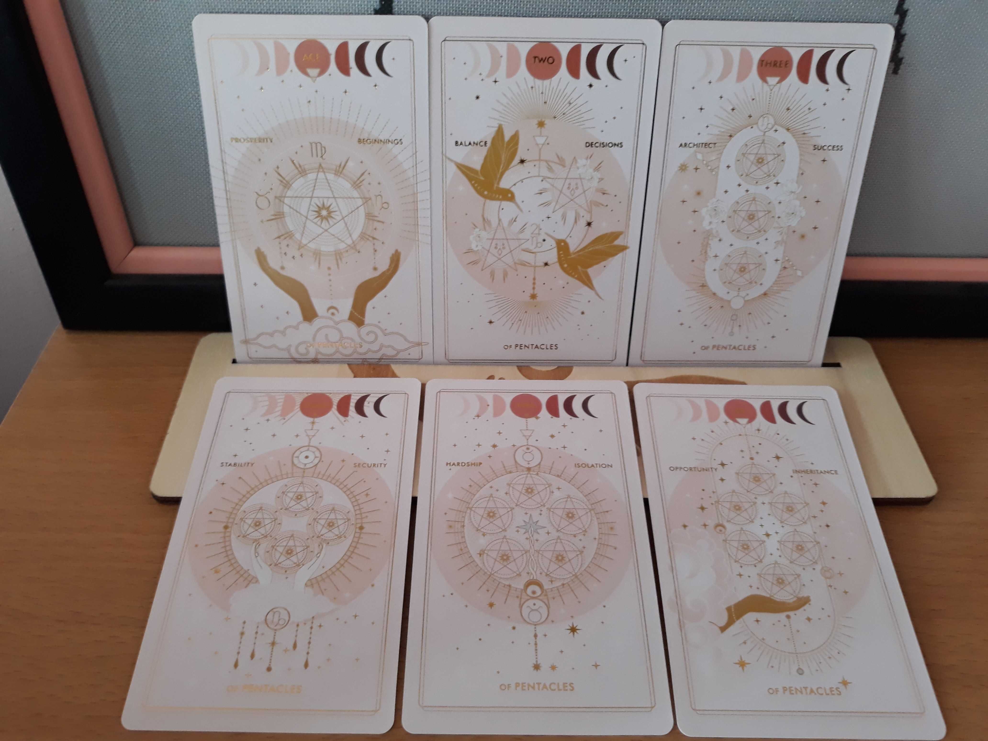 Прекрасни таро карти със златни елементи 7х12см - Destiny Tarot Deck