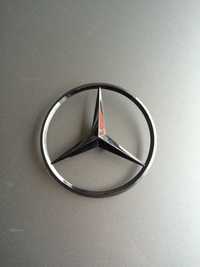 Эмблема шильдик Mercedes-Benz (Мерседес) 80 мм на крышку багажника