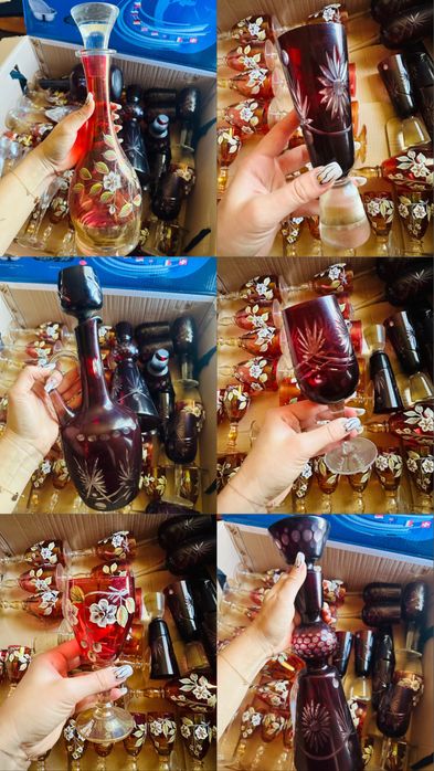 Seturi cristal rosu Rubin