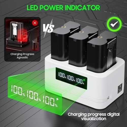 Нови 3 батерии и цифрово зарядно за Ring Doorbell 2/3/4 Spotlight Cam