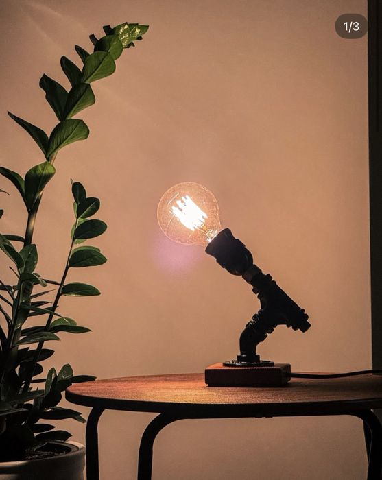 Индустриални ръчно изработени лампаи с Edison крушка – уникат!