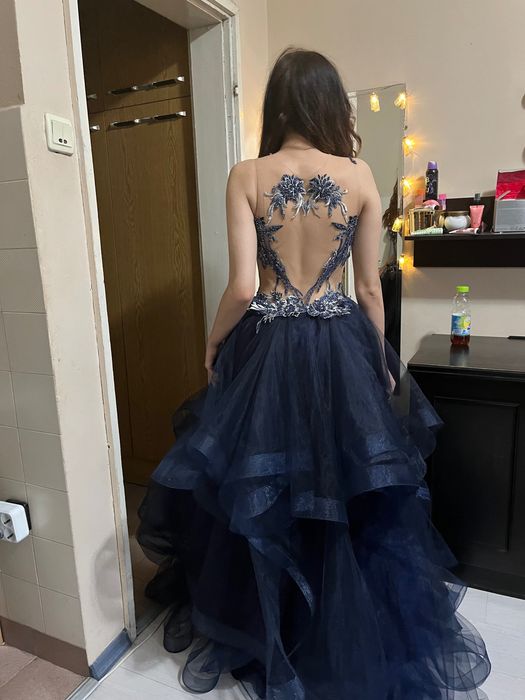 Бална Рокля тъмно синя