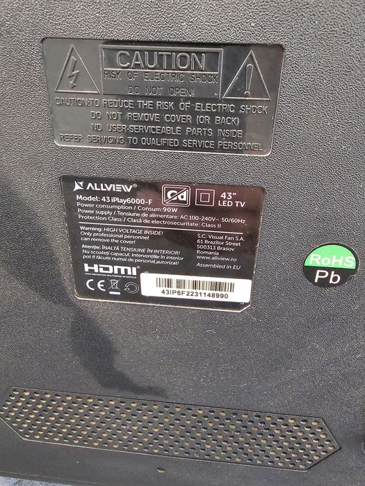 Tv smart allview de 109