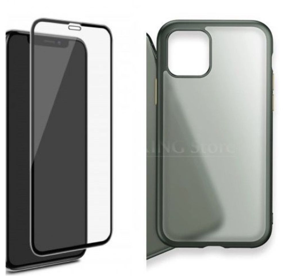 Iphone 11/12/13 PRO MAX - Pachet Husa Hybrid Case + Folie Sticla 11D
