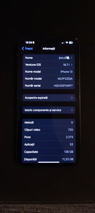 Iphone 13 128gb 73%baterie