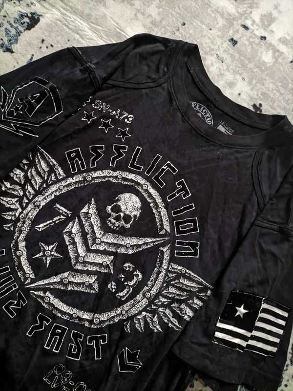 tricou affliction usa XL opium sematary drain y2k