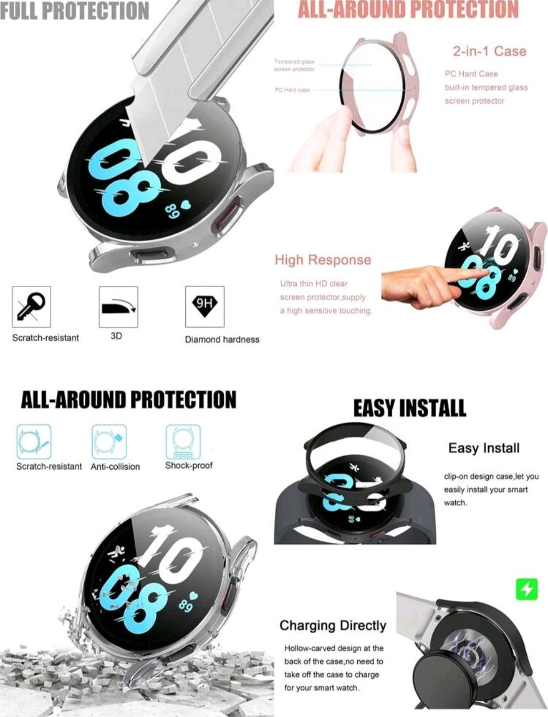 Кейс с протектор за Samsung Galaxy Watch 6 44mm
