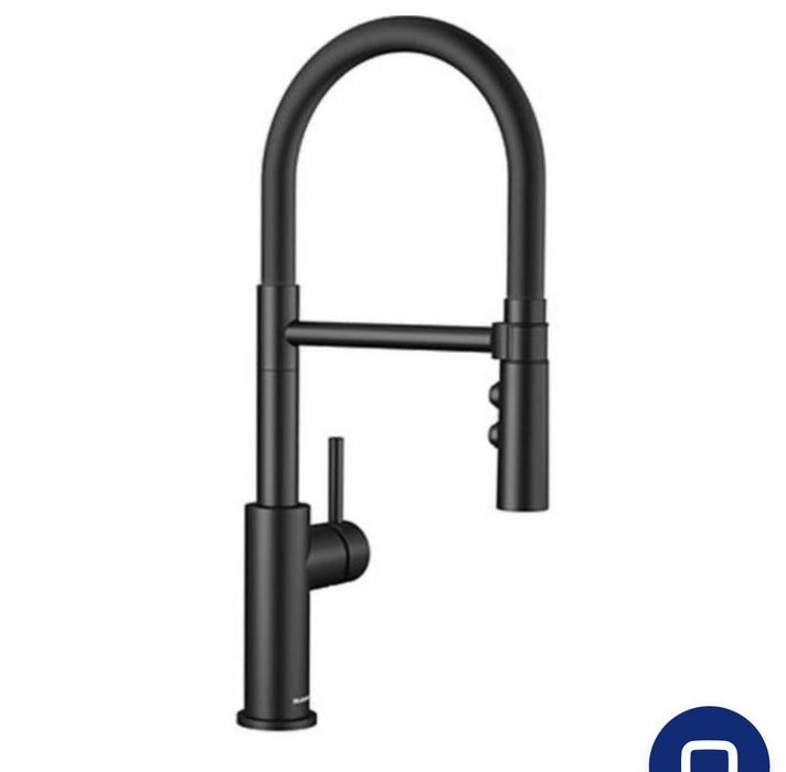 Baterie de bucătărie Blanco, noua, model Catris-S, finisaj negru mat