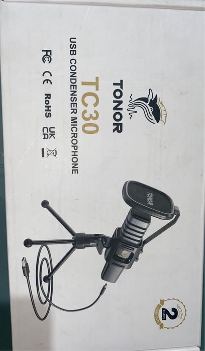 Microfon USB cu suport si filtru pop