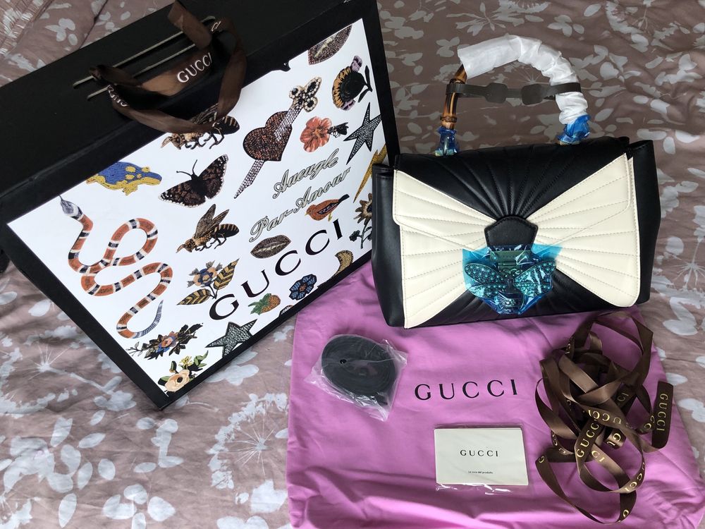 Кожена Чанта Gucci