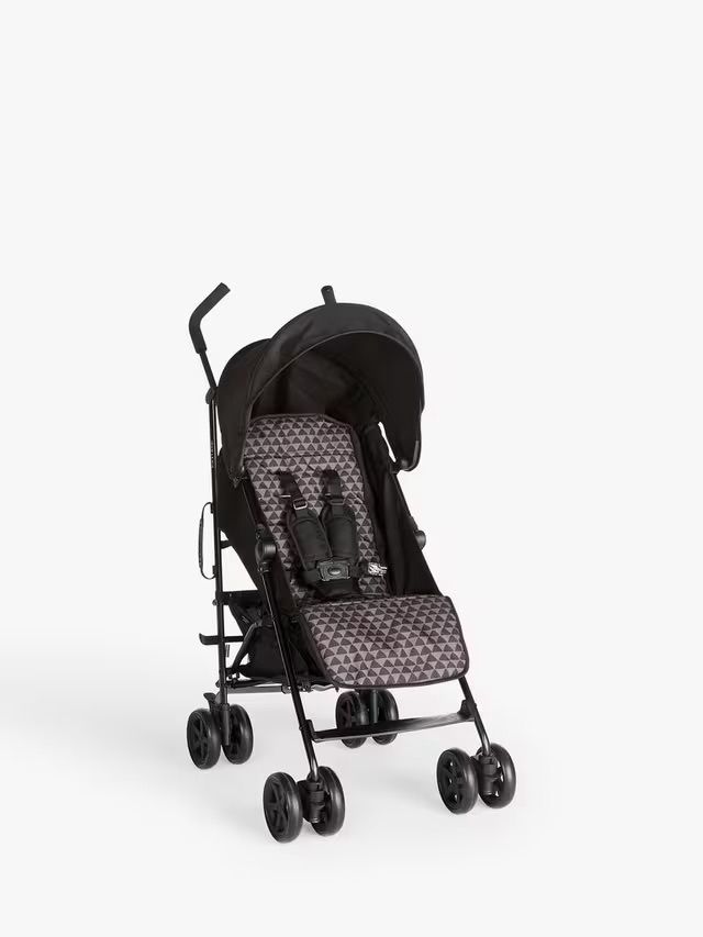 Cărucior de zi cu zi, negru John Lewis