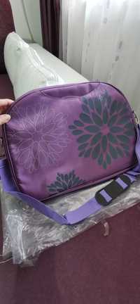 Чанта за лаптоп лилава