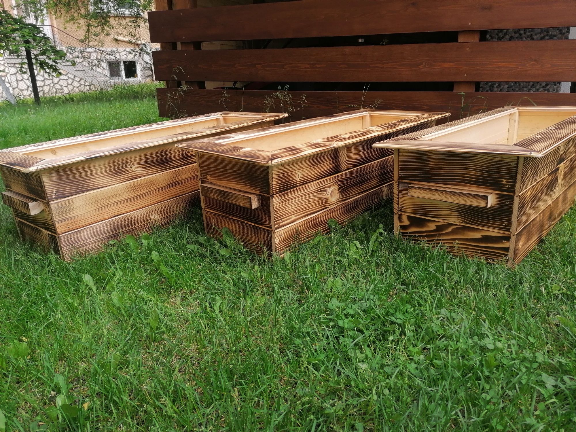 Дървени Кашпи размери по поръчла