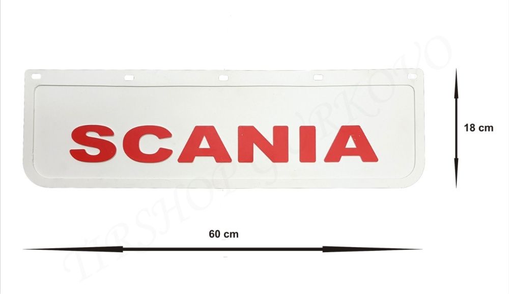Релефни гумени бели калобрани Скания / SCANIA