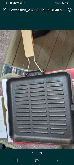 Grill fontă/ tigaie grill 28 x 28