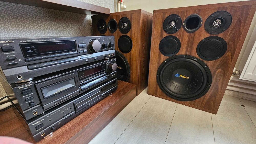 CD Player Technics si Boxe Custom – Sunet Impecabil, Vintage
