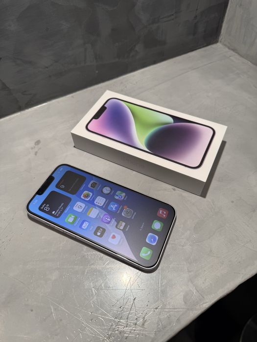 КАТО ЧИСТО НОВ Iphone 14 256 GB Purple