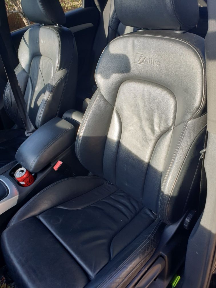 Interior scaune si bancheta piele neagra Audi Q5 s line de fabrica