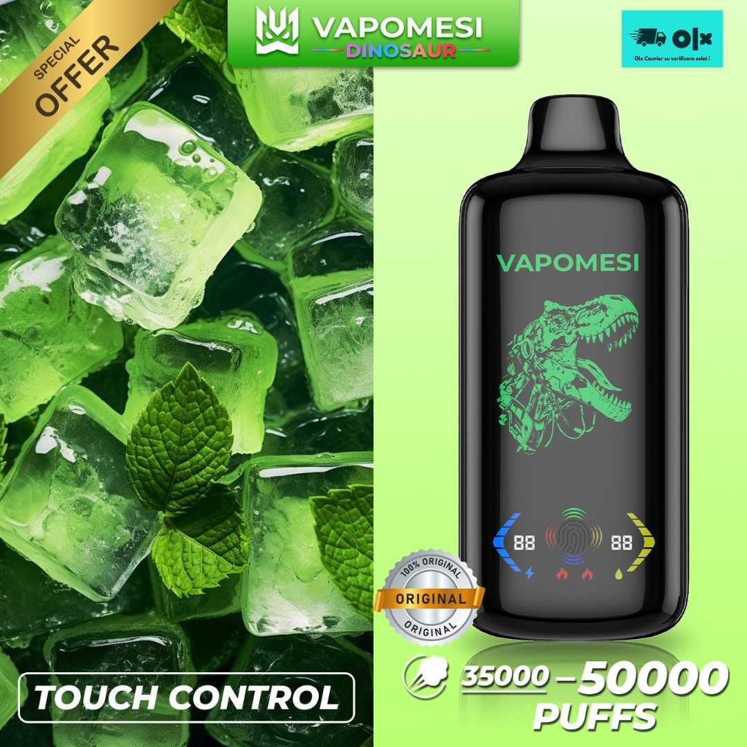 Vape Vapomesi Dinosaur 50.000 puffs Touch Screen - Miami Mint