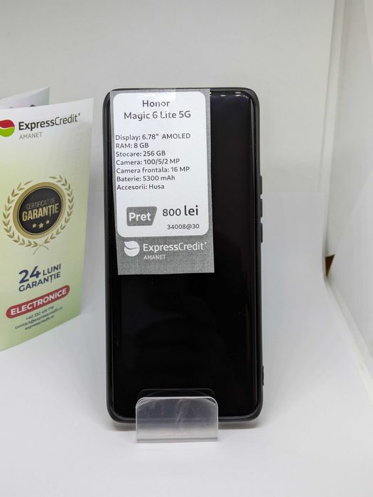 Honor Magic 6 Lite 5G 256 (34008/30 Pacurari 2) Garantie 2 ani!