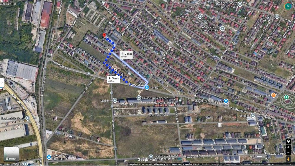 Închiriez casă P+1E+M mobilată/utilată – zona Chiajna (Vest Bucureşti)