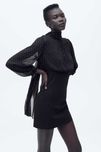 Елегантна парти рокля ZARA с камъчета –S, нова с етикет!