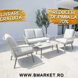 Set mobilier gradina/terasa 2 fotolii canapea și masa LIVRARE GRATUITA