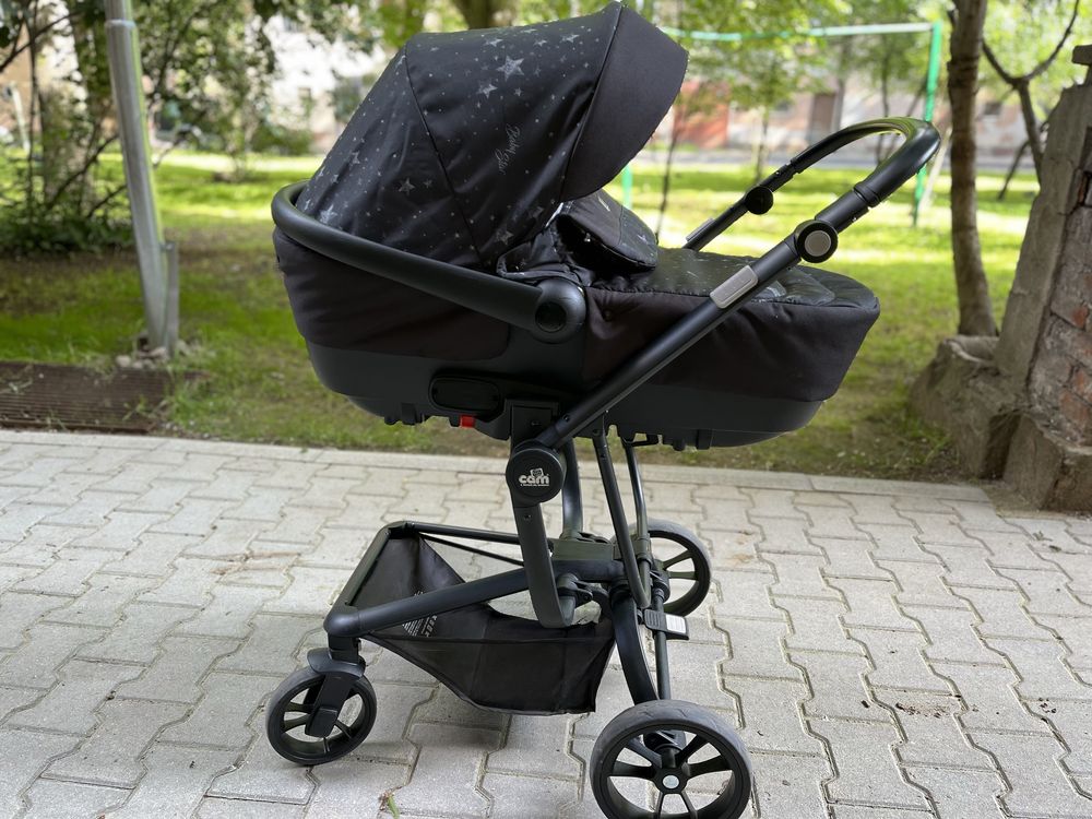 Комбинирана бебешка количка 3 в 1 Cam - Taski Sport, графит