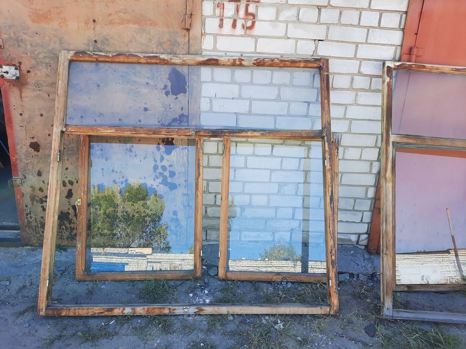 Окна деревянные, для балкона