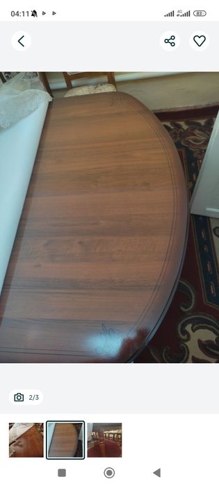 Стол и стулья в отличном сост