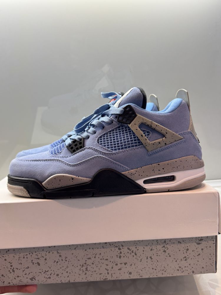 Jordan 4 UNC University Blue 43 Номер Кецове + Кутия