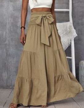Shein Широк панталон с панделка