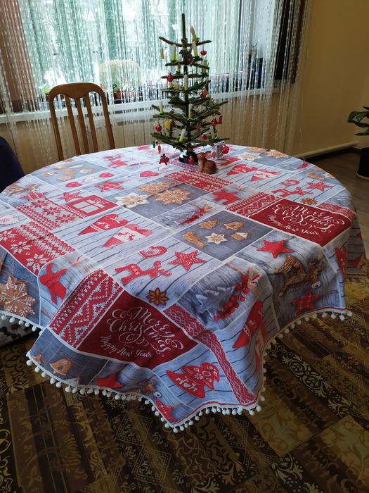 Новогодняя Скатерть на стол