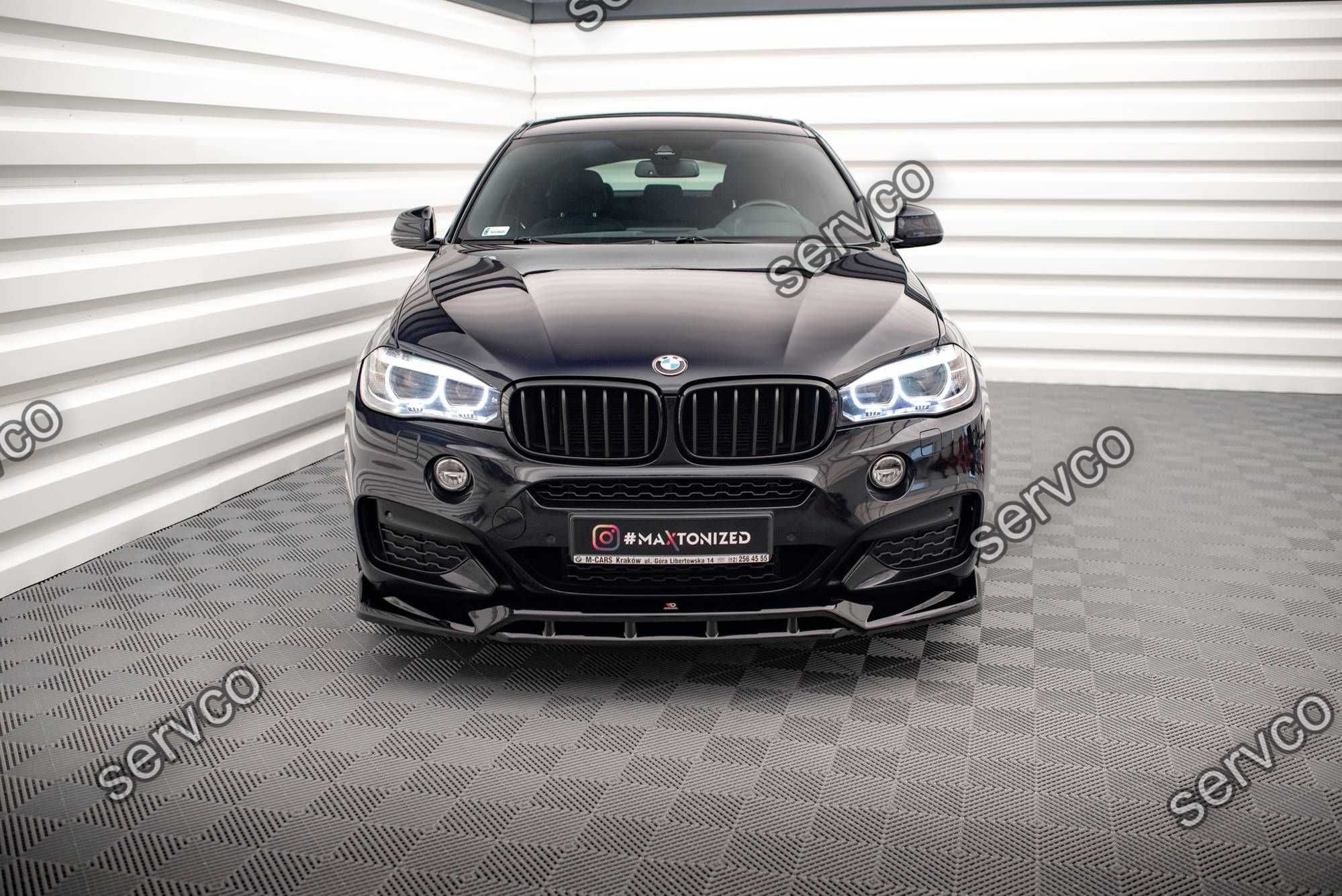 Prelungire bara fata Bmw X6 F16 M-Pachet 2014-2019 v3 Maxton Design