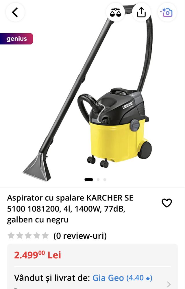 Aspirator cu spalare KARCHER SE 5100