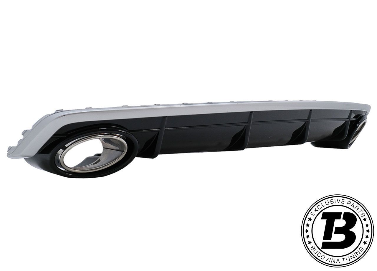 Difuzor Bara Spate cu Ornamente compatibil cu Audi Q7 4M S-Line RSQ7 Design