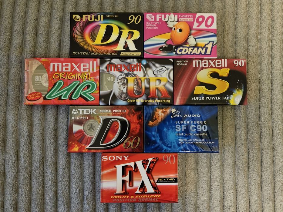 8 Casete Audio Sony Fuji Maxell TDK