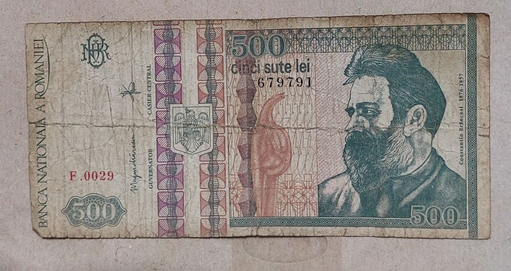 Bacnota de 500 lei din anul 1992