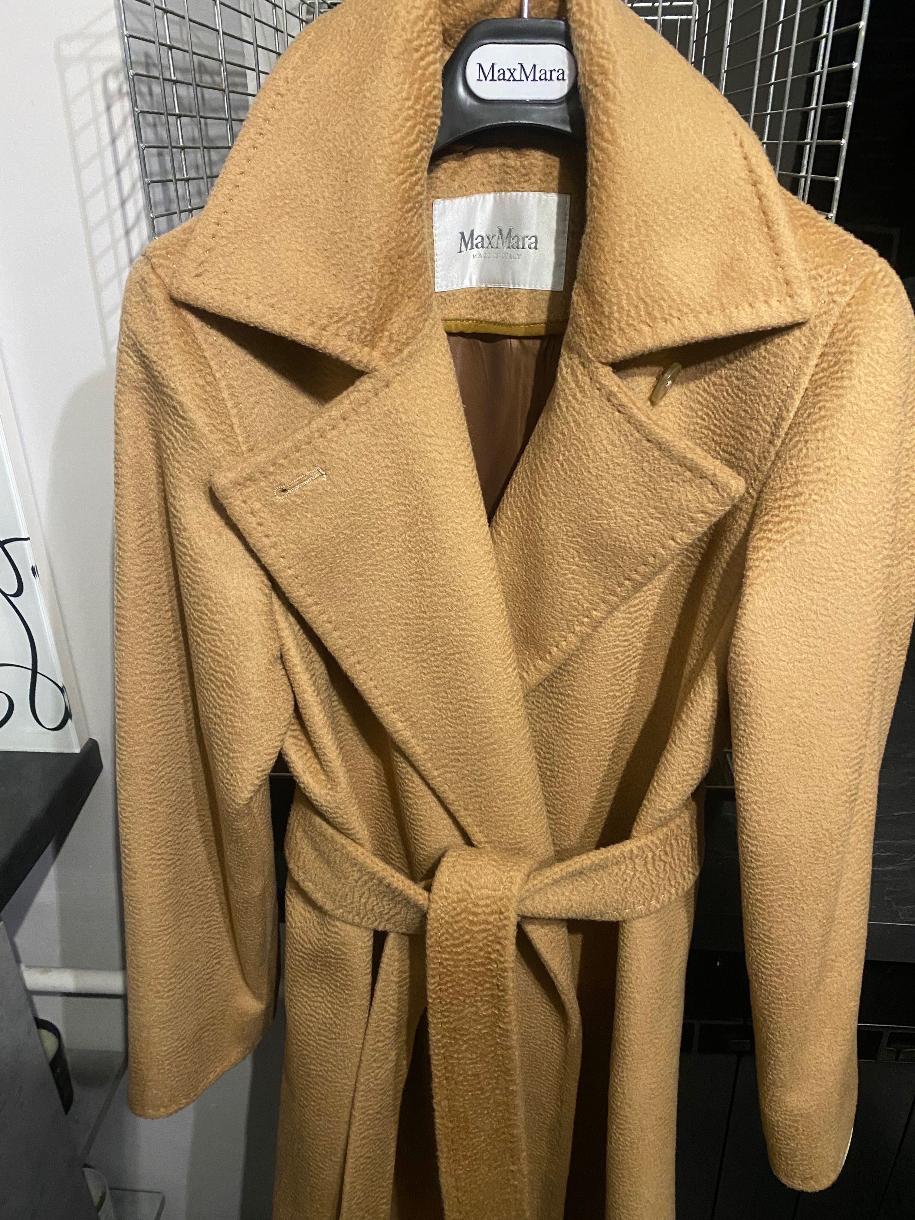 Палто Max Mara Manuela 100% camel wool