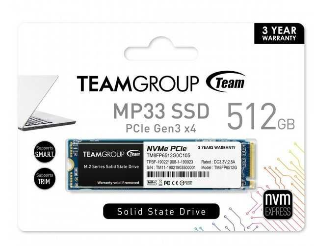 SSD 512 GB M.2 NVMe PCIe SIGILAT in cutie Made in Taiwan