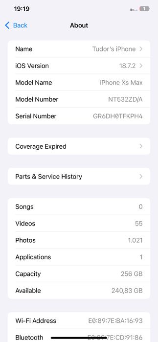 iPhone XS Max 256GB