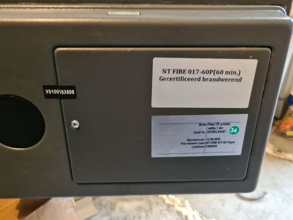 Огнеупорен сейф каса seif kasa Filex Security CS А4