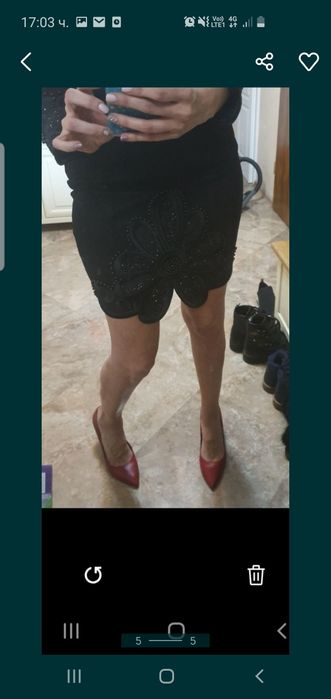 Бутикови рокля-L и кожене-42р