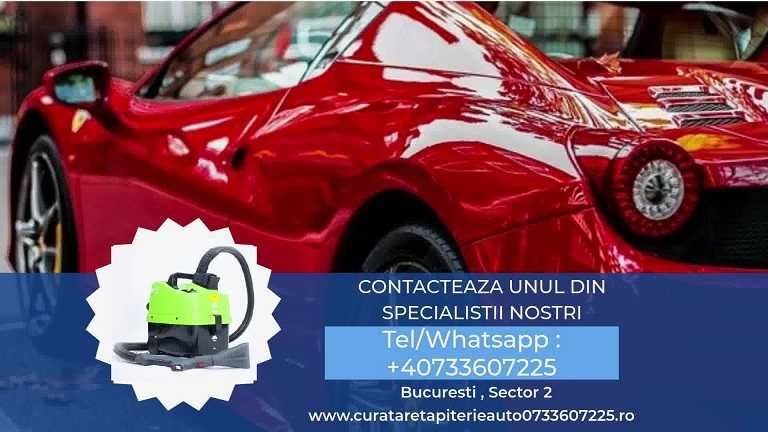 curatare tapiterie auto cu aburi spalare interior canapele, fotolii