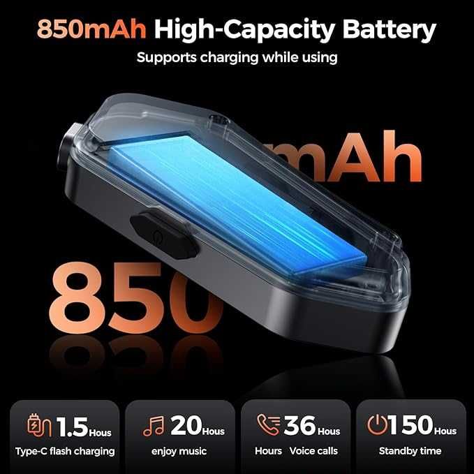 Gearelec V5.3BT Bluetooth слушалка за мотоциклетна каска