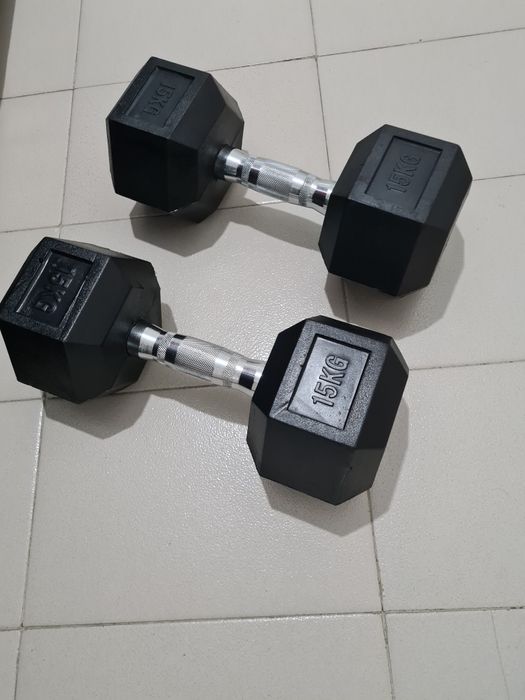 Професионални  дъмбели 2 х 15 кг (30кг)
