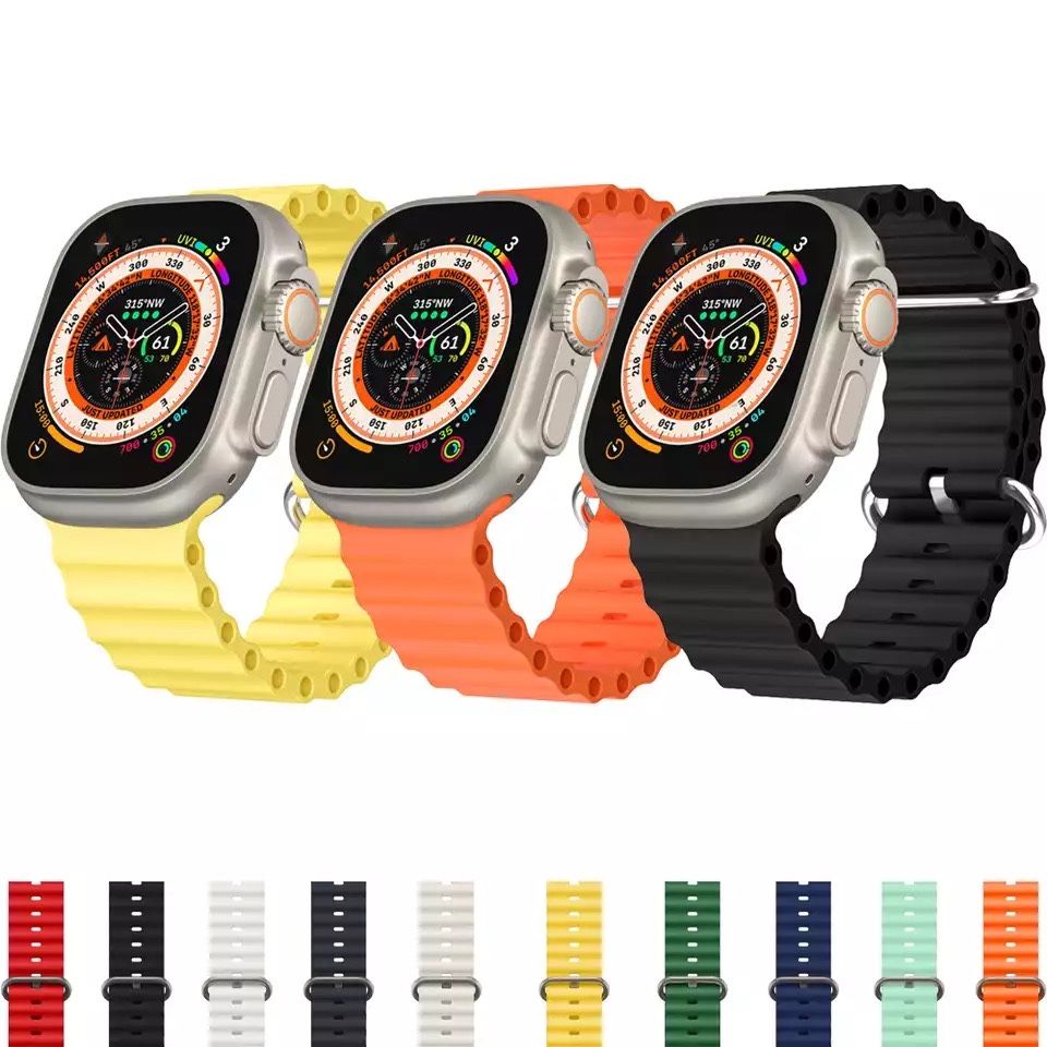 Curea Ceas Apple Watch 3 4 5 6 7 SE 8 9 10 ULTRA Husa Folie Silicon