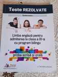 Teste rezolvate limba engleza clase cu profil bilingv