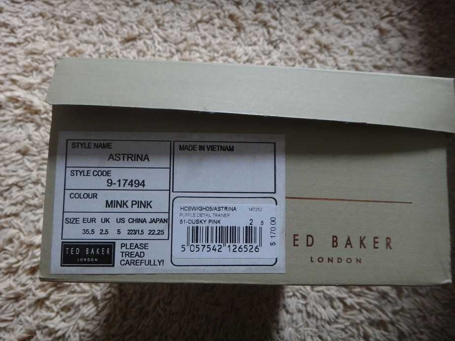 Оригинални розови маратонки Ted Baker, 36 номер
