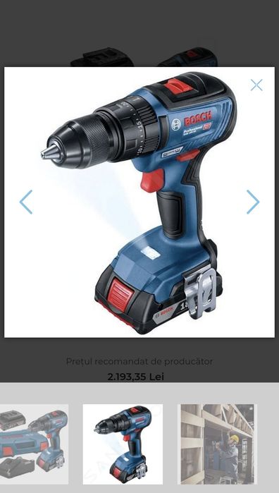 Bormasina BOSCH Professional GSB 18V-50